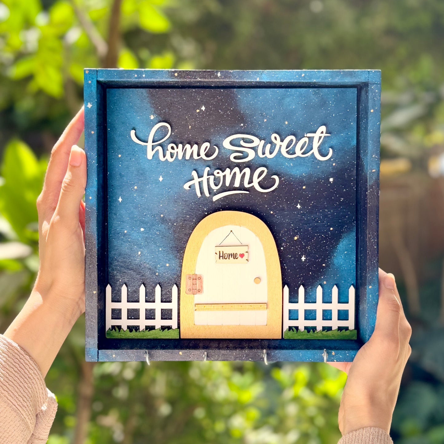 "Galaxy Home" Keychain Frame