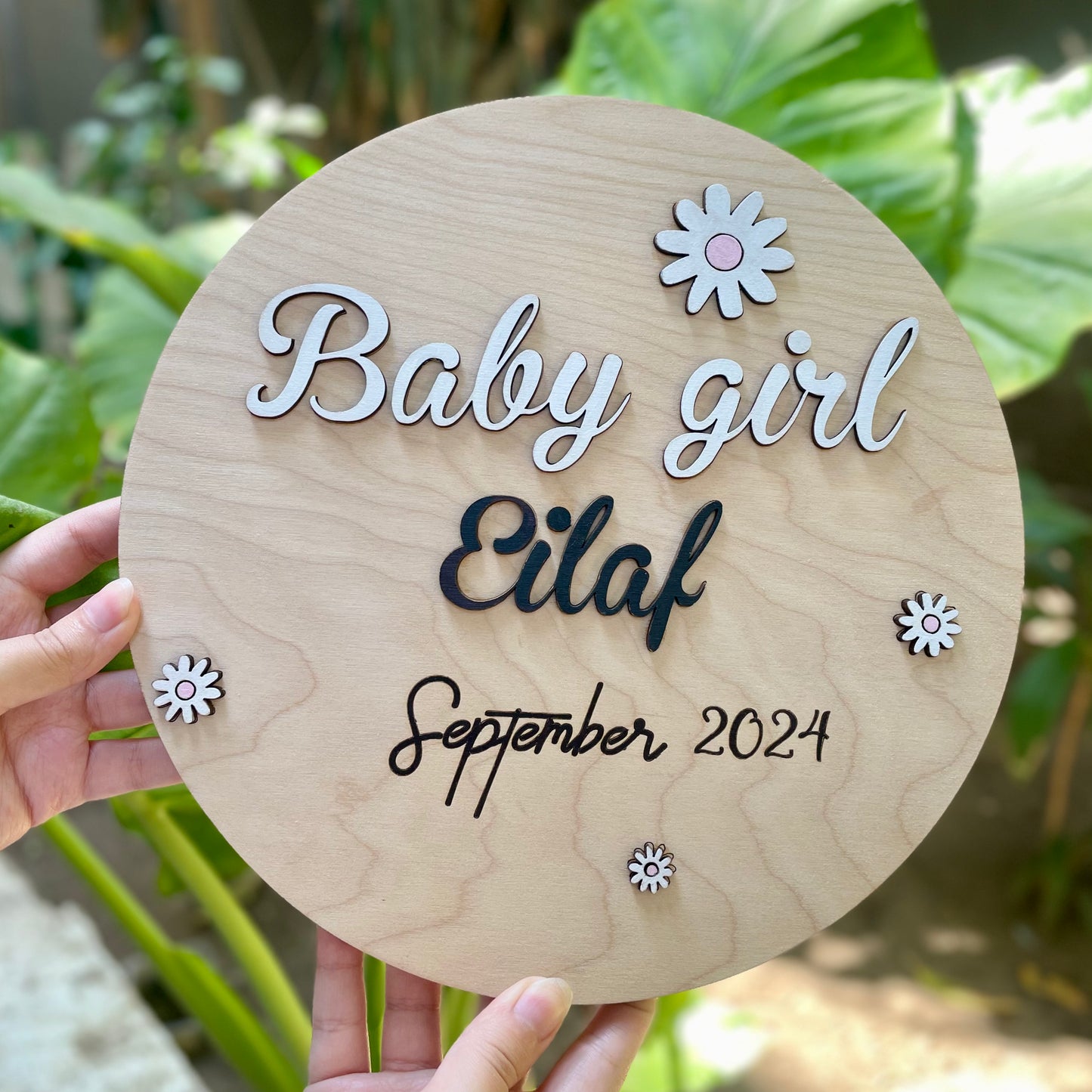 New Born Announcement Sign