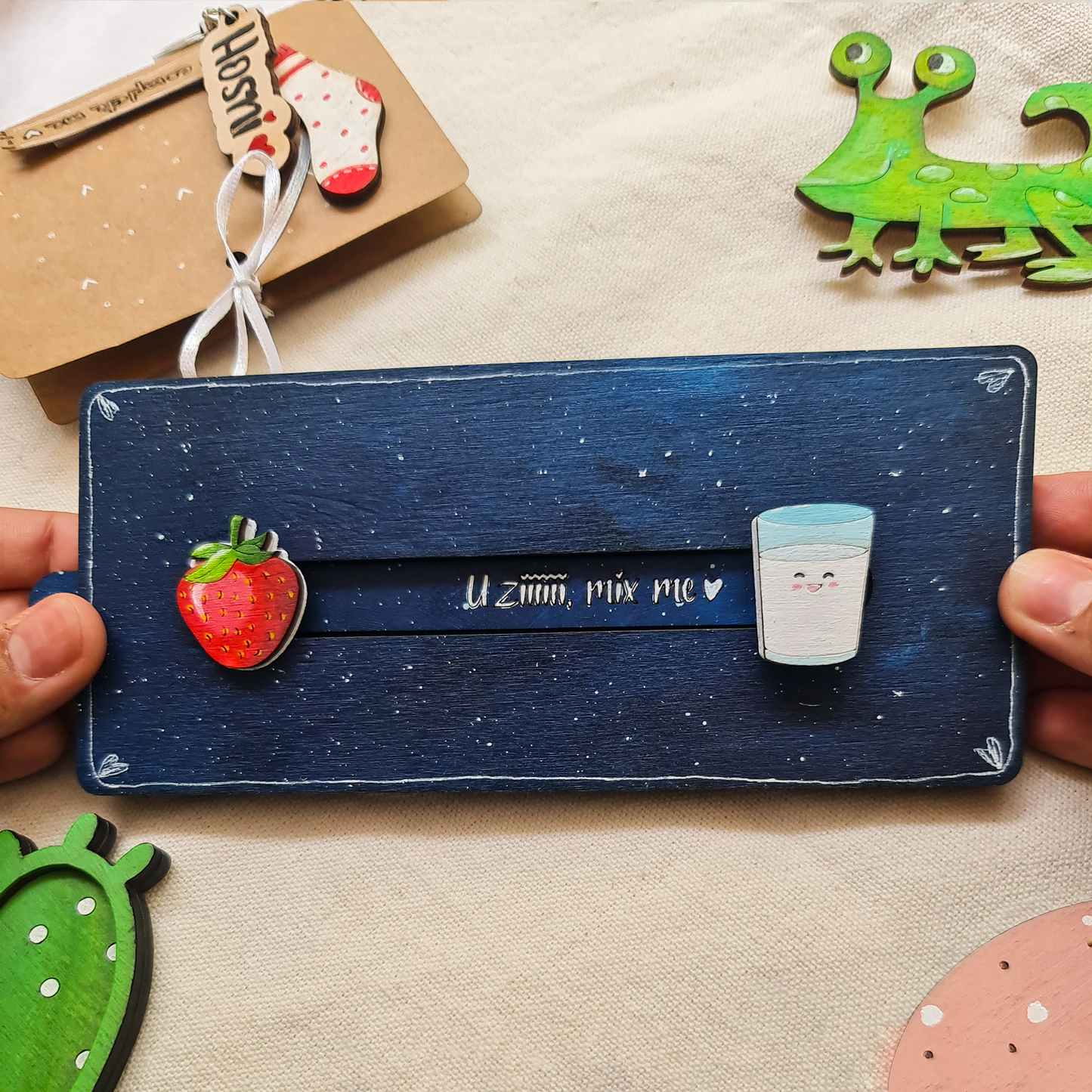 "Milk & Strawberry" Swipe card