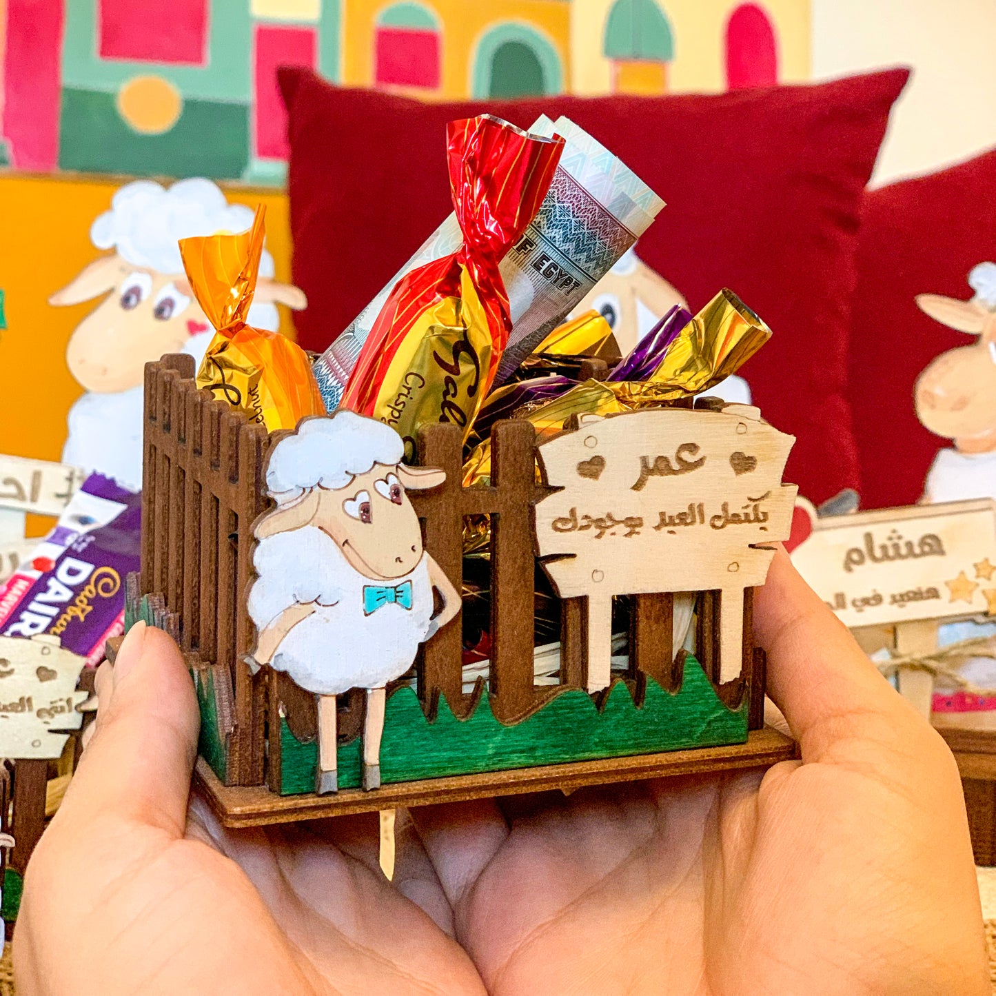 Wooden Sheep Box For Him