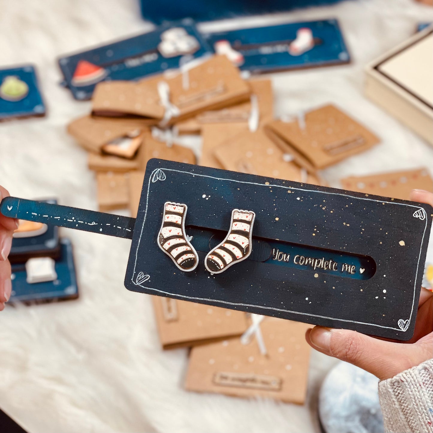 "Stripped Socks" Swipe card