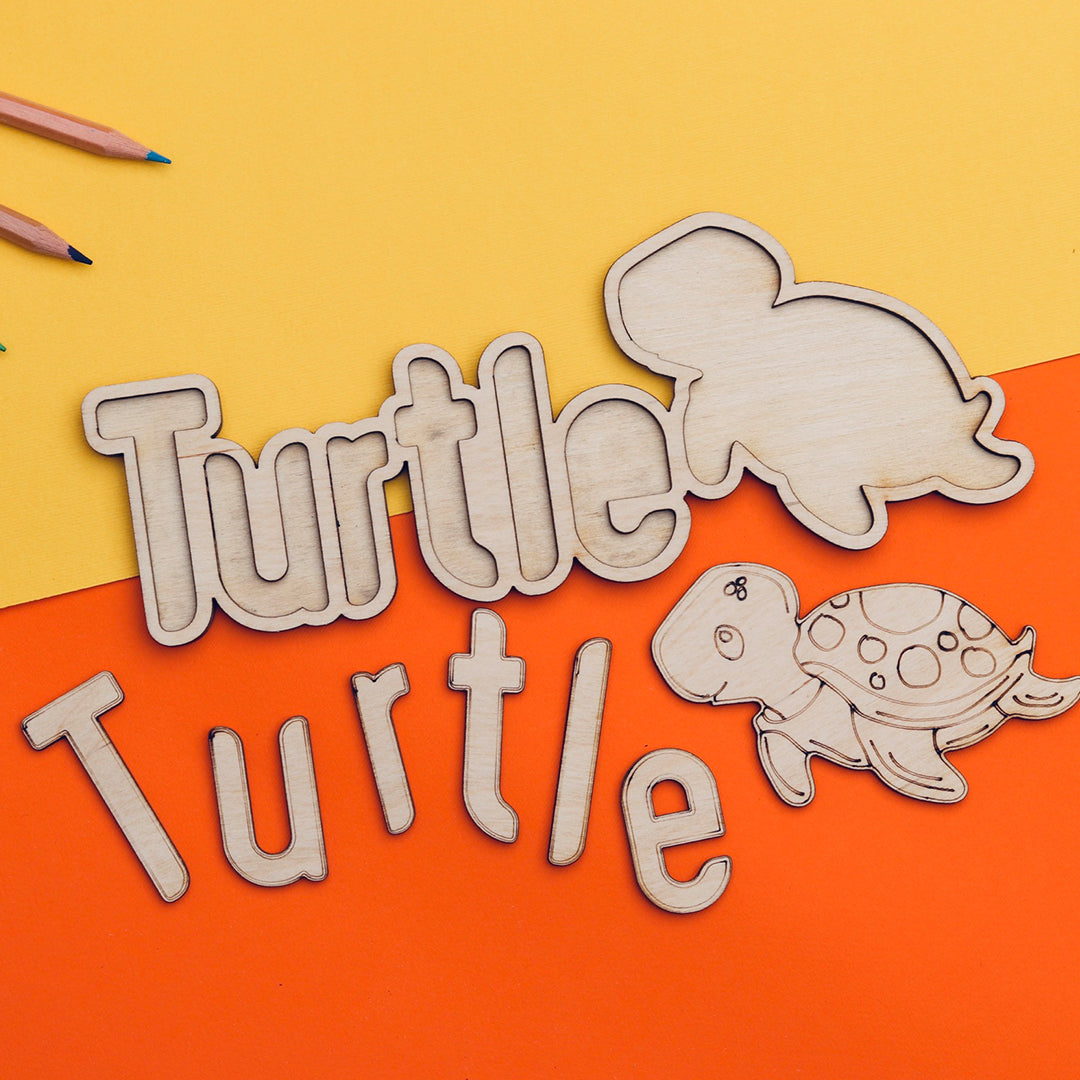 Letters puzzle for kids (T)