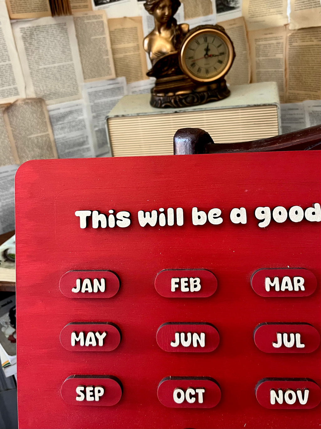 English Wooden Calendar