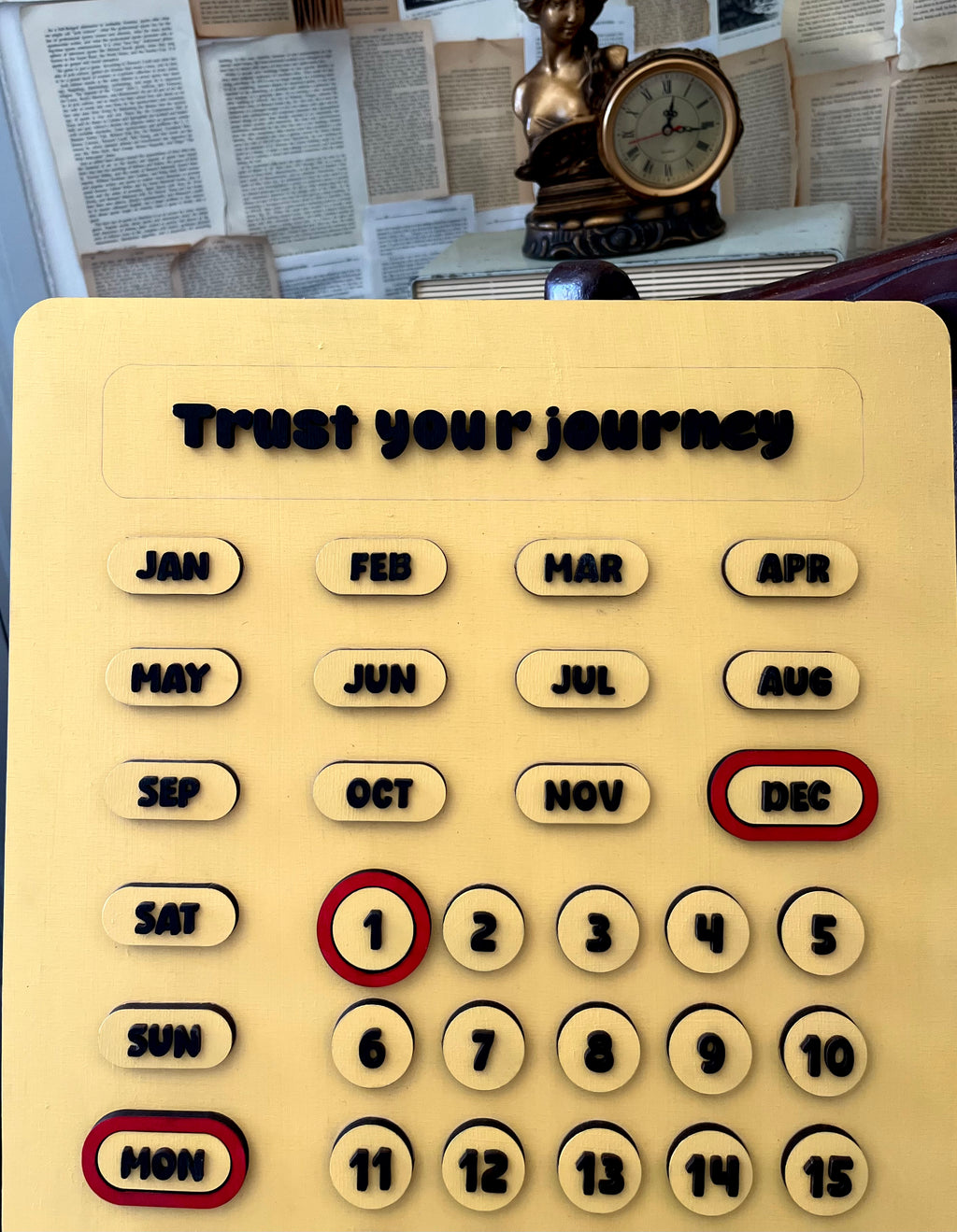 English Wooden Calendar