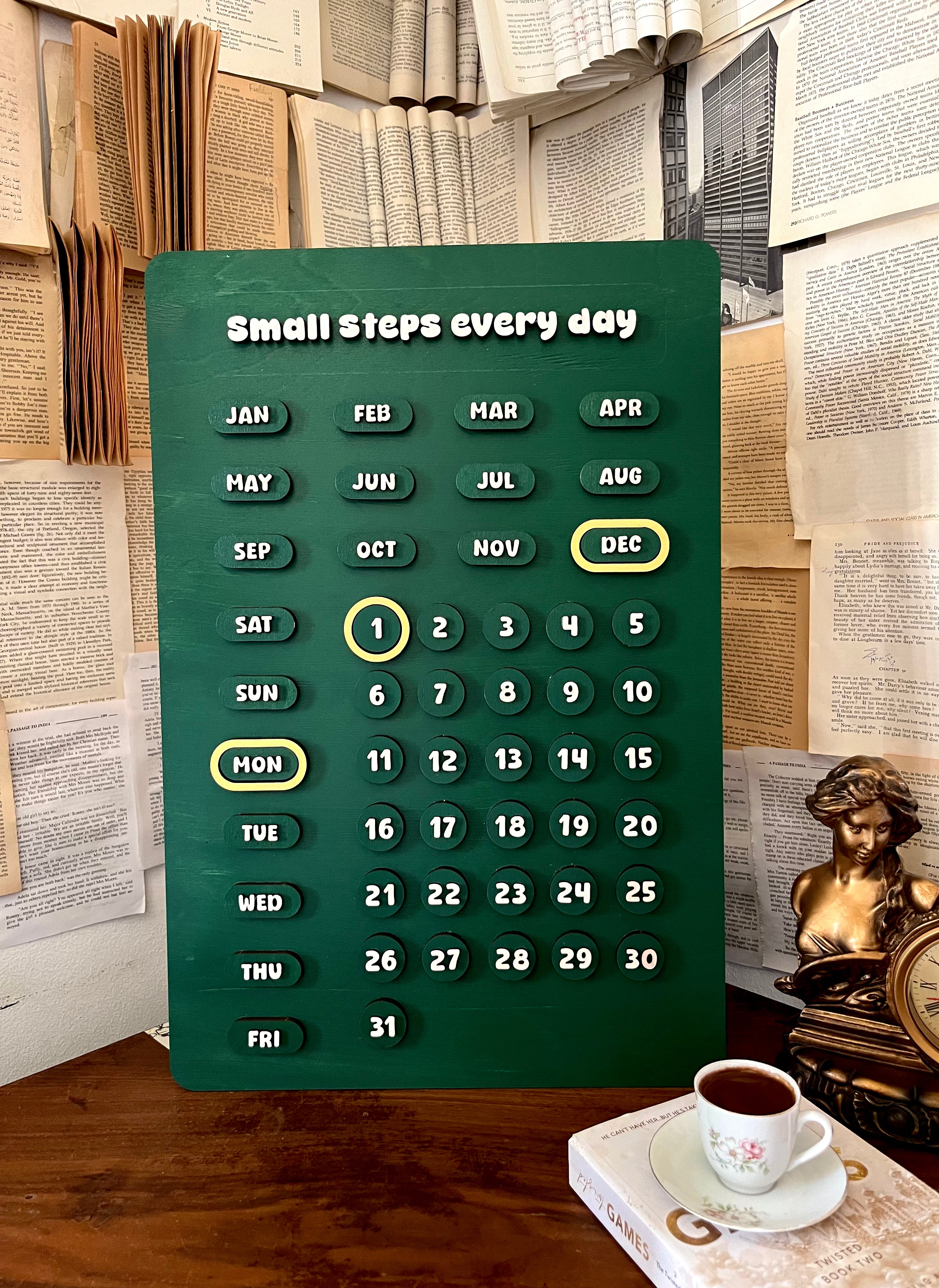 English Wooden Calendar