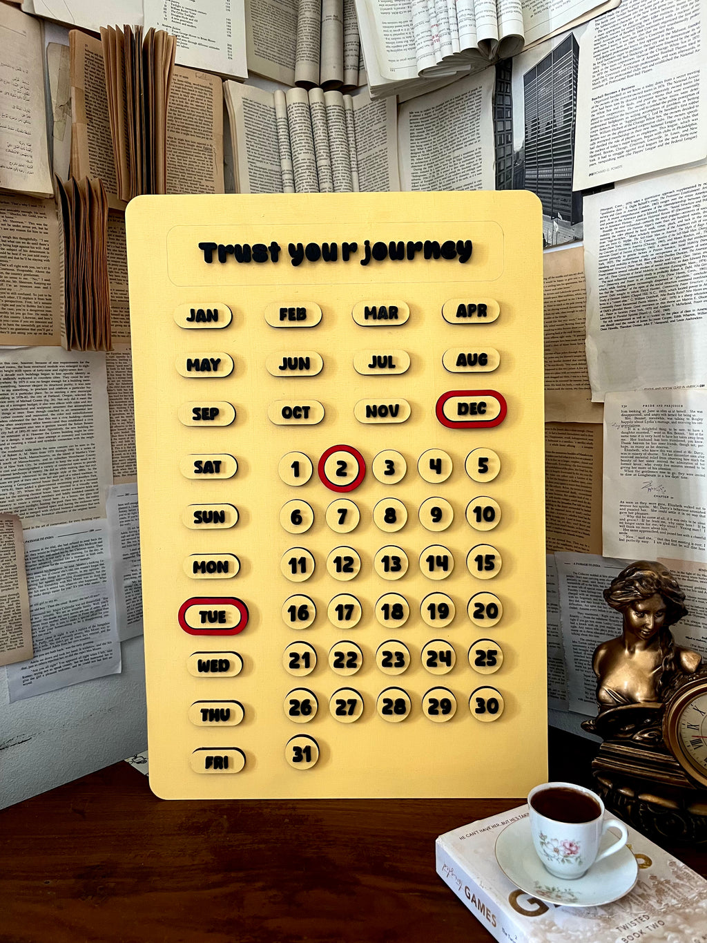 English Wooden Calendar