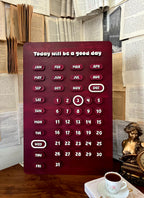 English Wooden Calendar