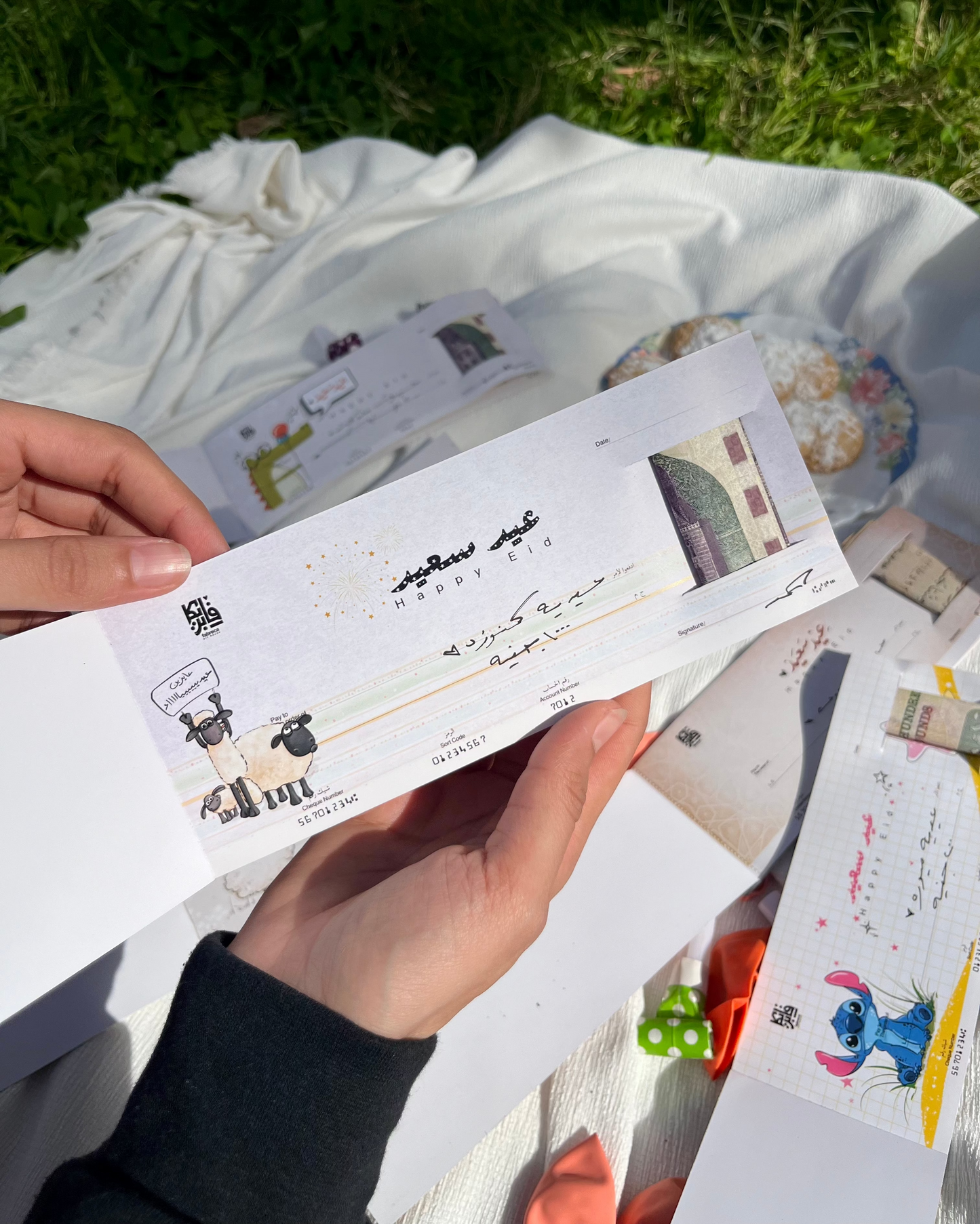 Shaun The Sheep Design Eidaya Cheque book