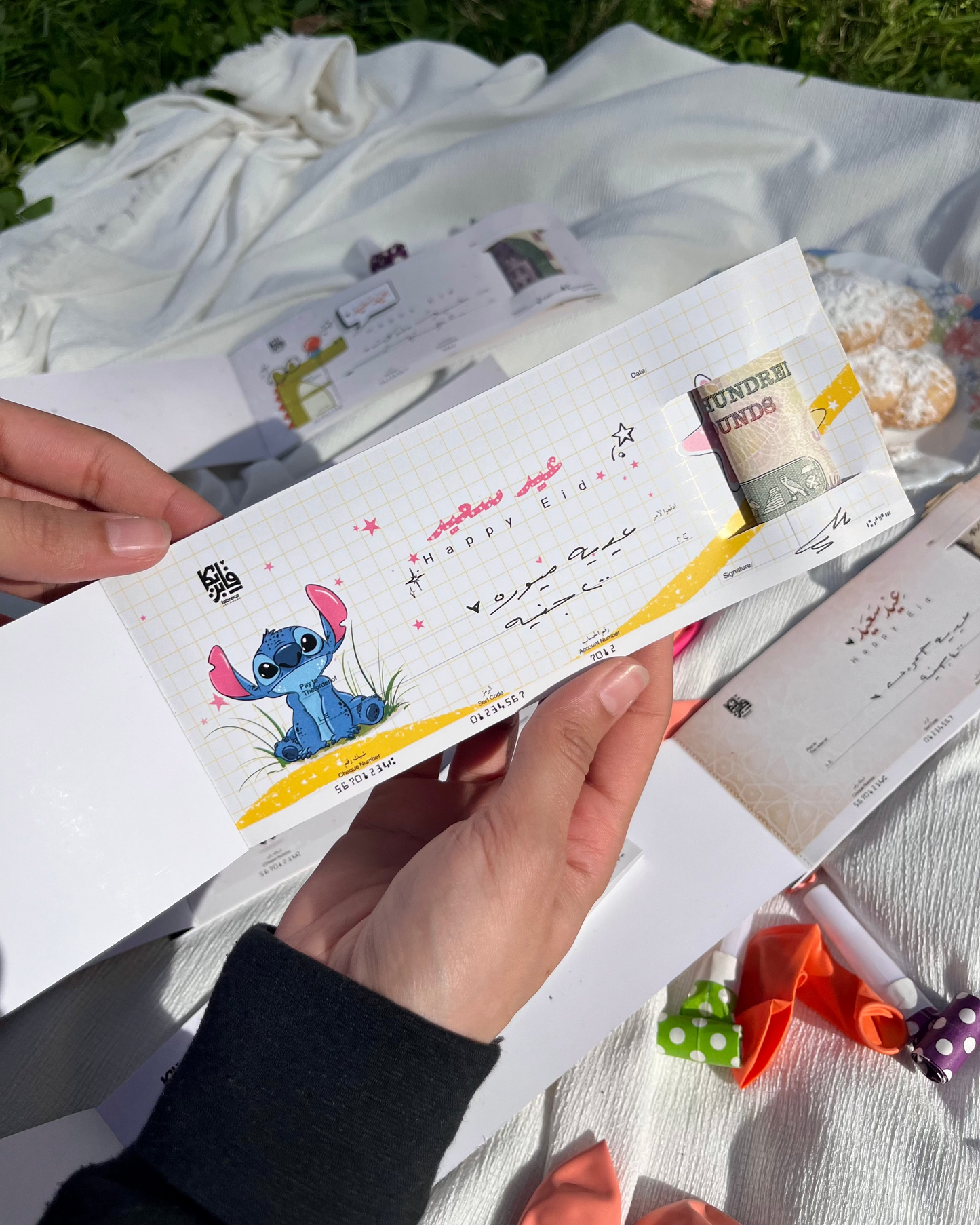 Stitch Design Eidaya Cheque book