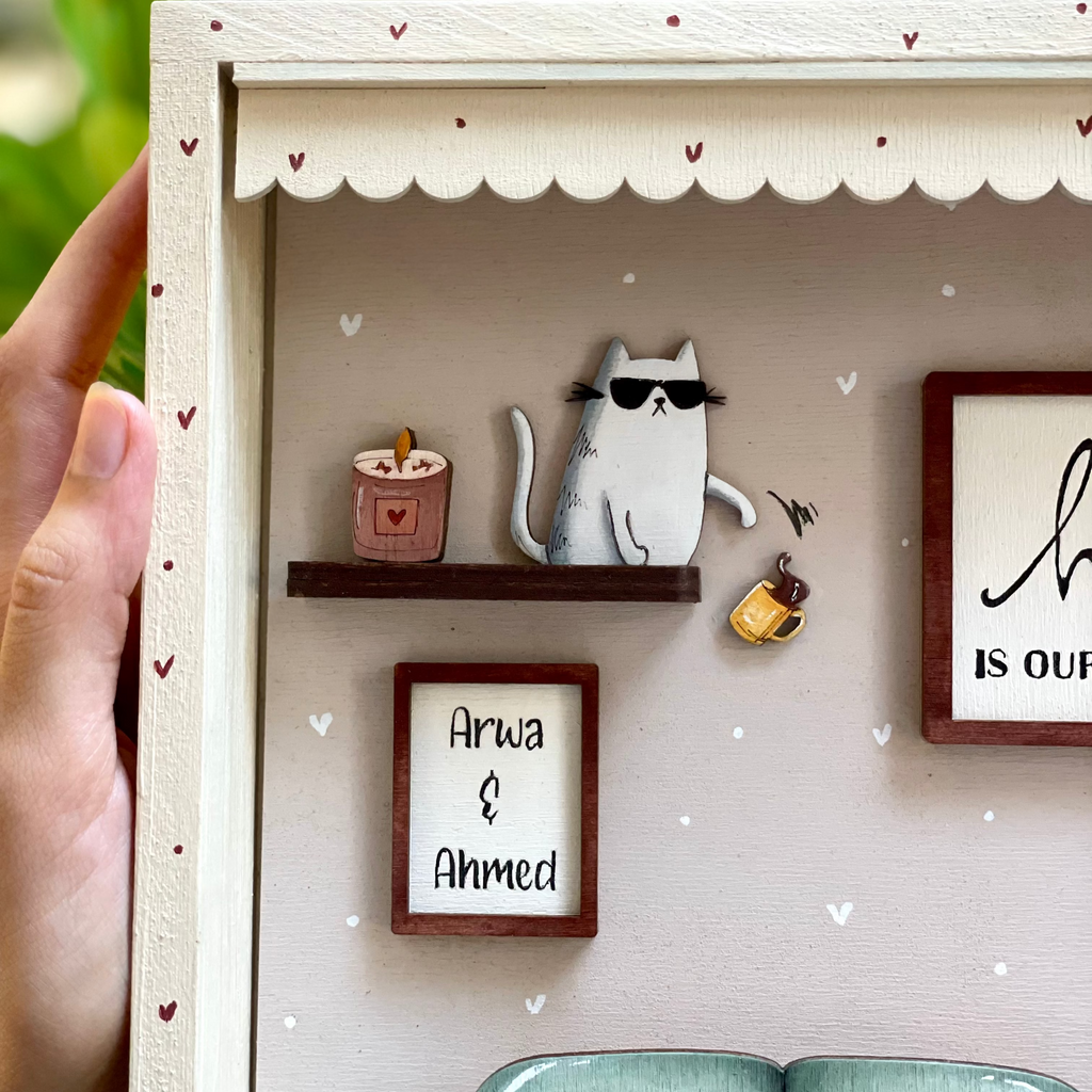 "Cat" Keychain Frame