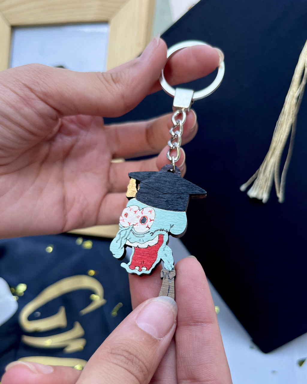 Graduation Cartoon Keychain
