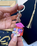 Graduation Cartoon Keychain