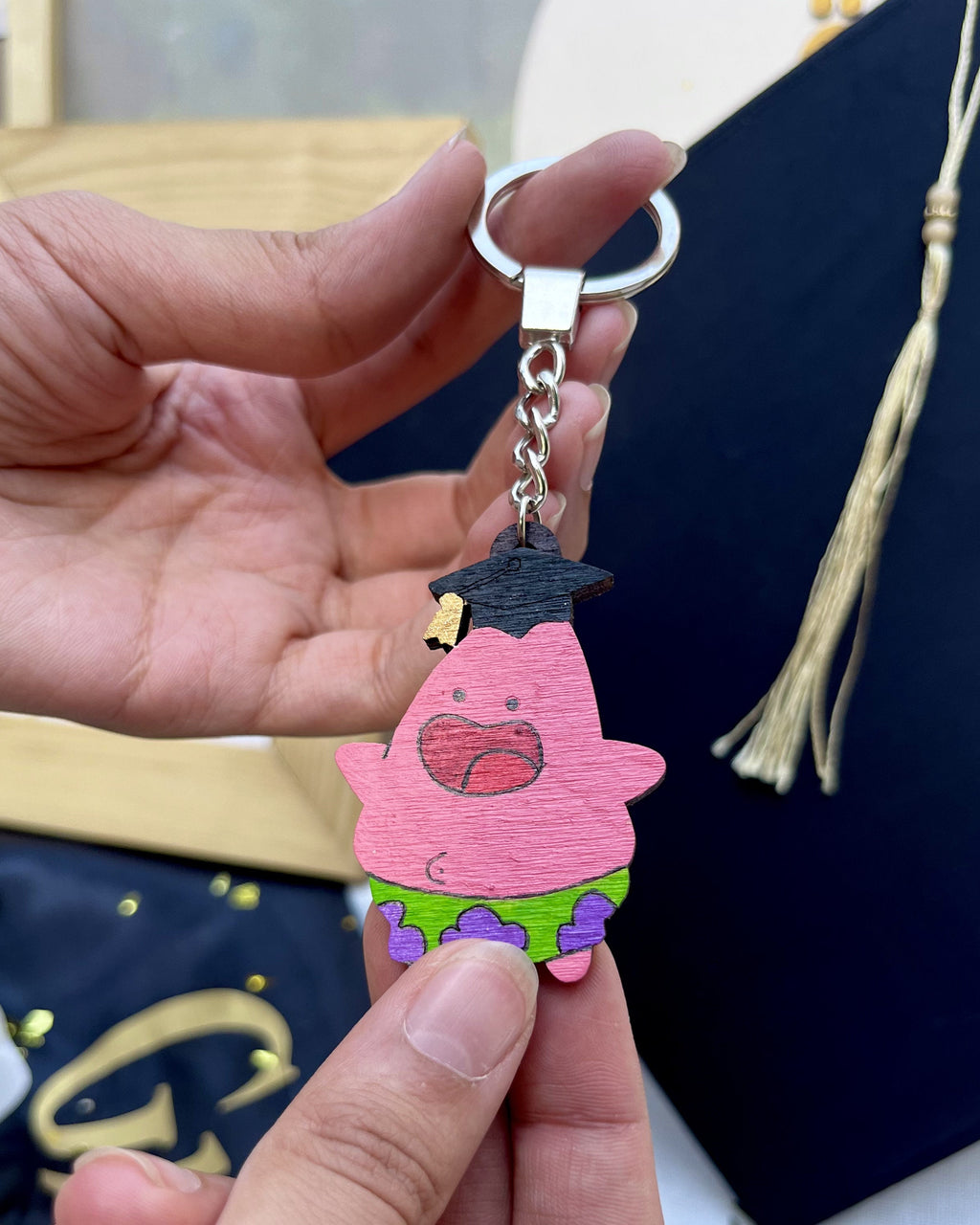 Graduation Cartoon Keychain