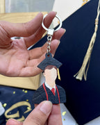 Graduation Keychain Character