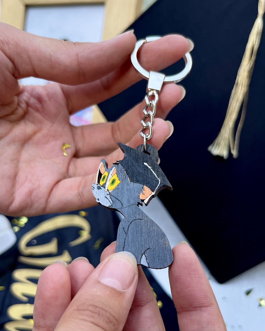 Graduation Cartoon Keychain