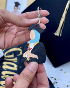 Graduation Keychain Character