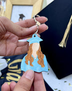Graduation Keychain Character