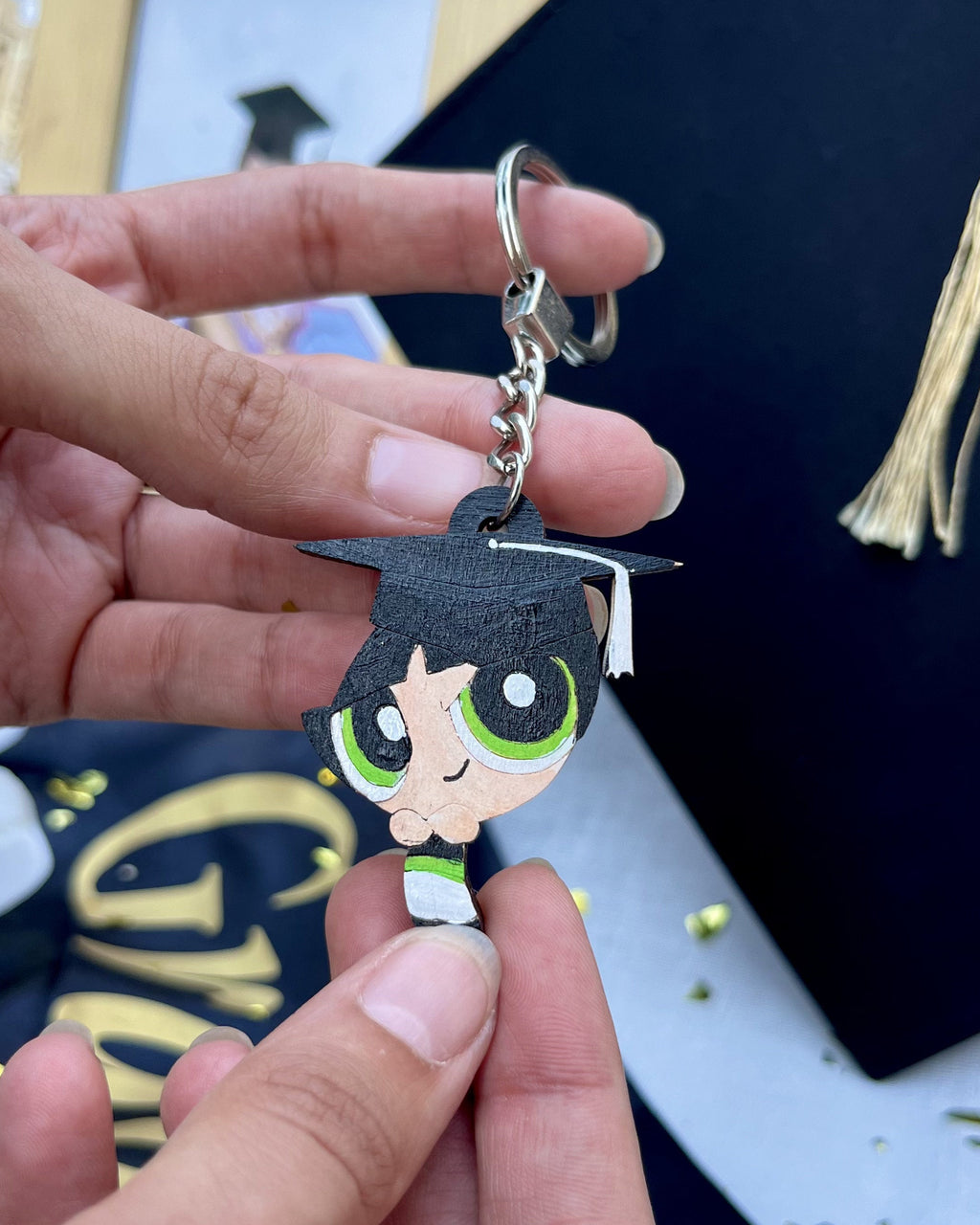Graduation Cartoon Keychain