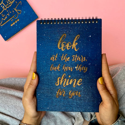 "Look at the stars" Notebook