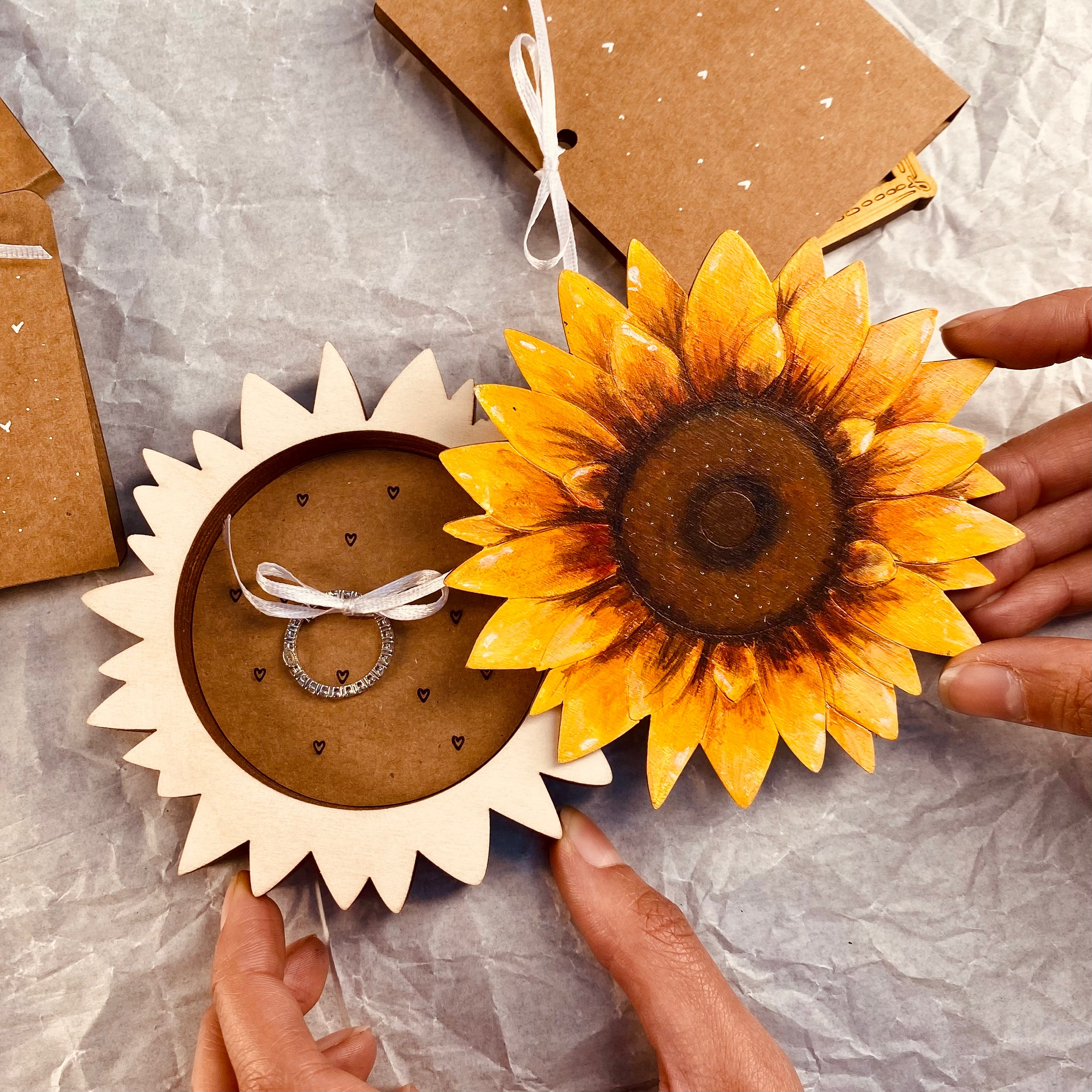 "Sunflower" Ring Box