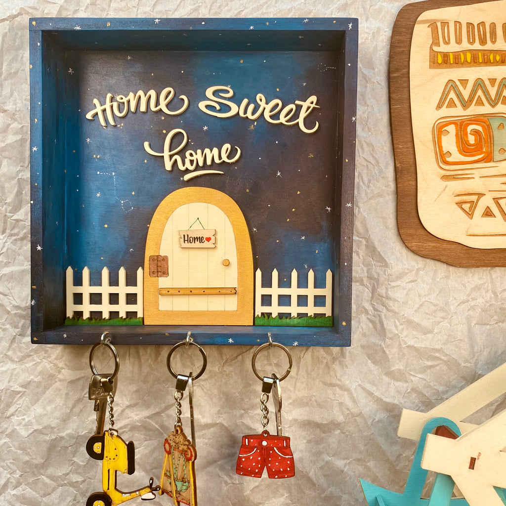 "Galaxy Home" Keychain Frame