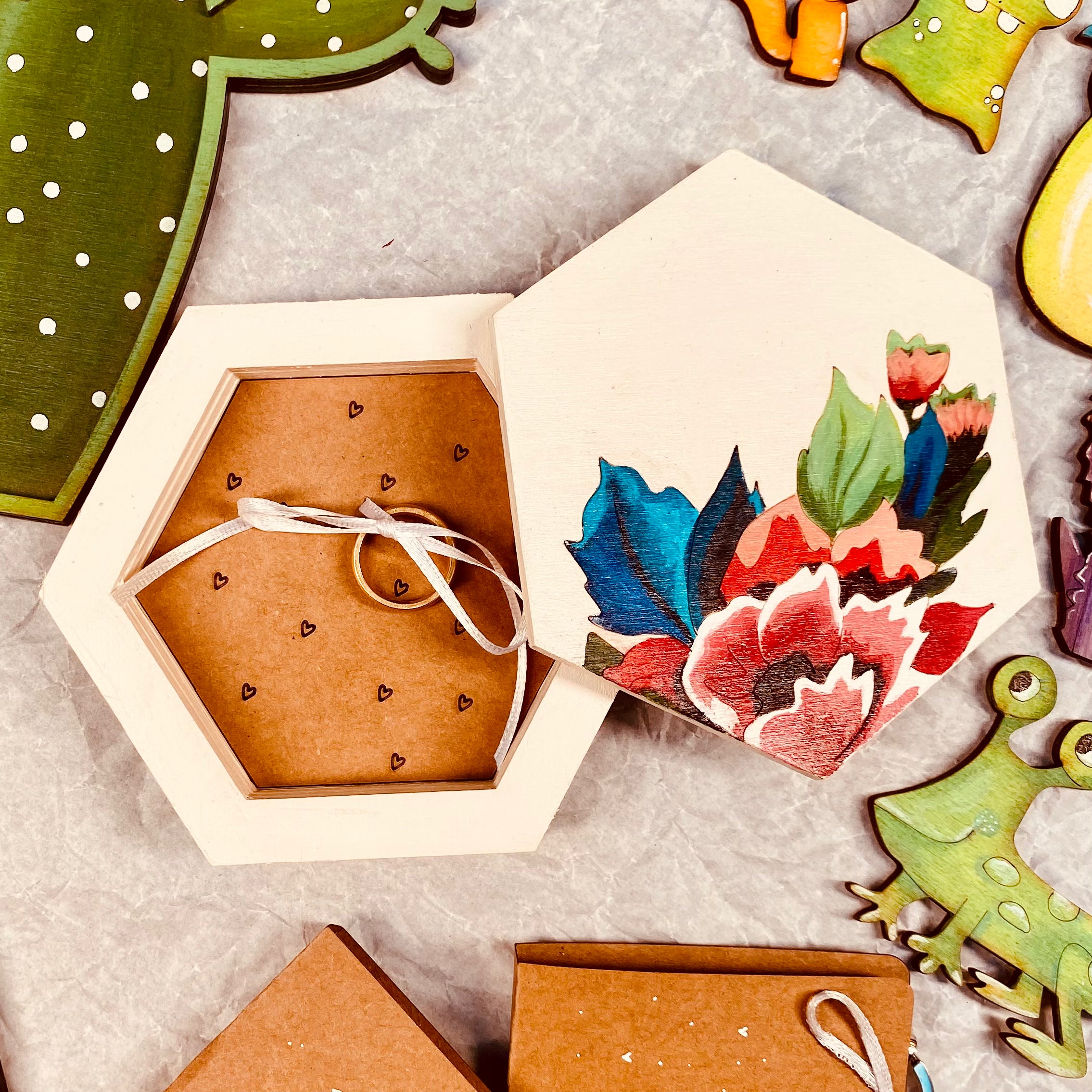 "Floral" Ring Box