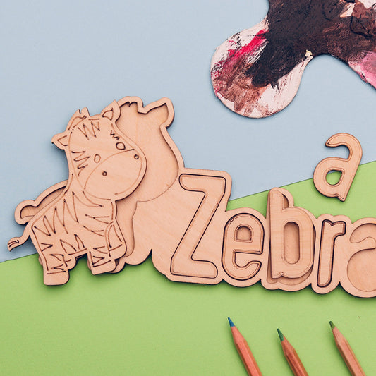 Letters puzzle for kids (Z)